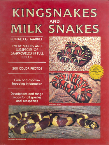 Купить книга: kingsnakes and milk snakes 1989 автор: ronald g. markel, большой выбор и полезная информация по содержанию - Питомник экзотических Животных "ReptoMix Laboratory"