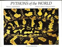 Купить книга: pythons of the world volume i, australia from david g. and tracy m. barker, большой выбор и полезная информация по содержанию - Питомник экзотических Животных "ReptoMix Laboratory"